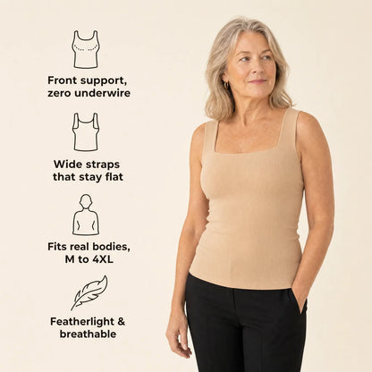 Débardeur avec soutien-gorge à compression avant
