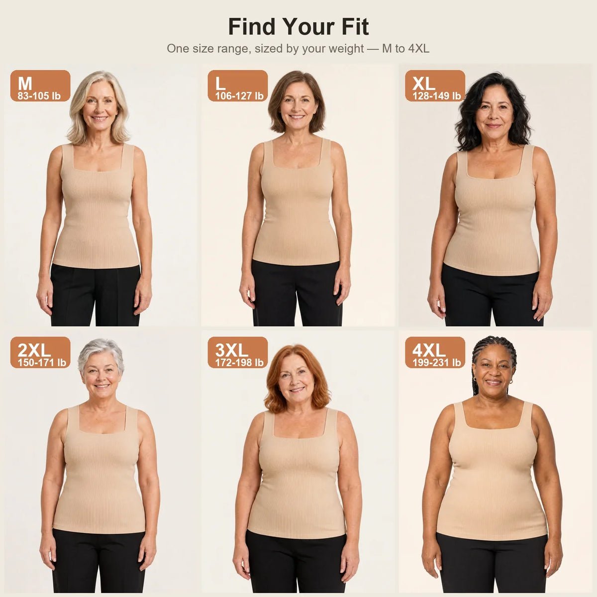 Débardeur avec soutien-gorge à compression avant