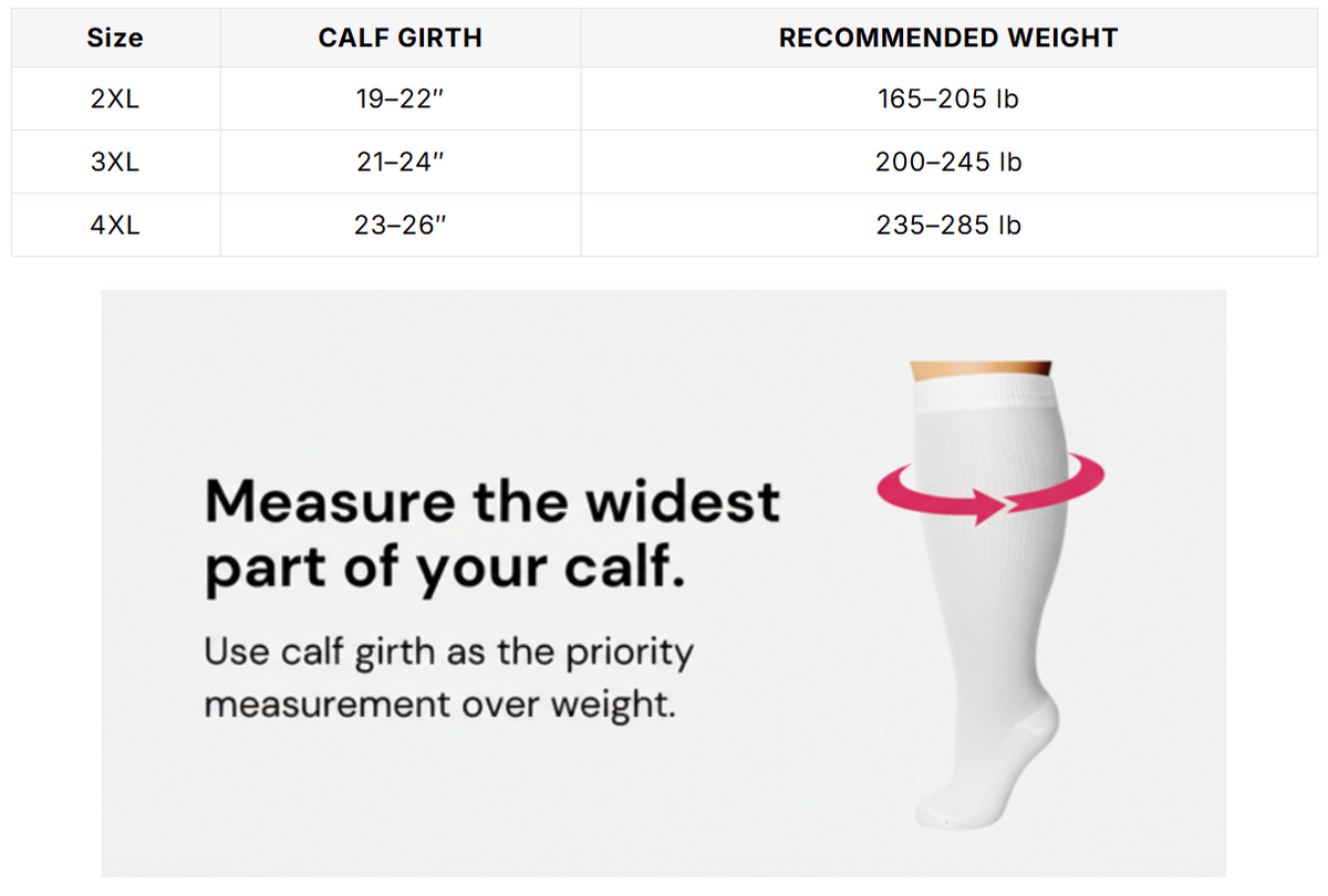 Chaussettes de Compression™ Wide-Calf