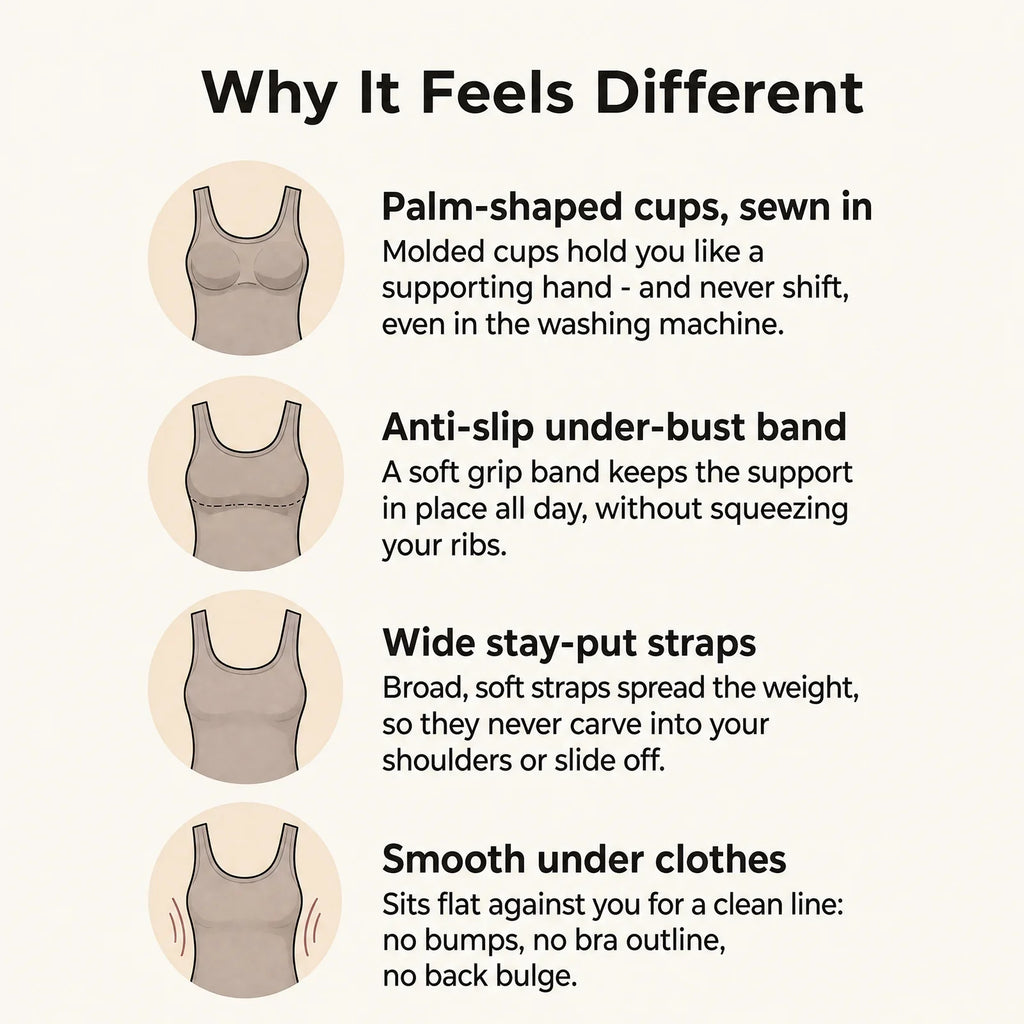 Débardeur en Bra Scoop-Neck Curve Compression™