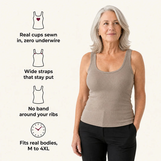 Débardeur en Bra Scoop-Neck Curve Compression™