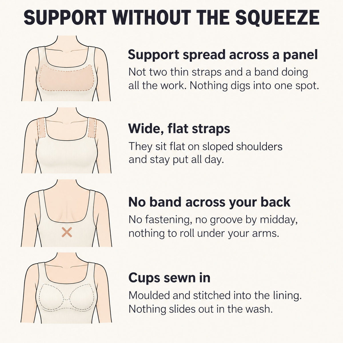 Débardeur avec soutien-gorge intégré